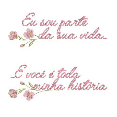 Embroidery Design Set Of 2 Phrases I Am Part Of Your L..