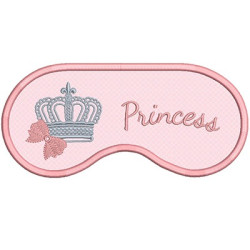Embroidery Design Sleep Mask Princess