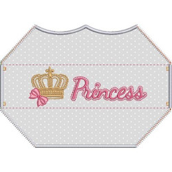 Embroidery Design 3d Embroidered Finish Mask Princess