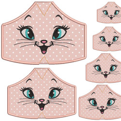 6 MASKS OF PROTECTION FROM XS TO XXL KITTEN 2