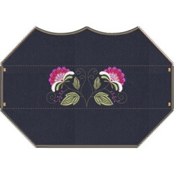 3D EMBROIDERED FINISH MASK FLORAL 7