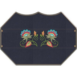 3D EMBROIDERED FINISH MASK FLORAL 2