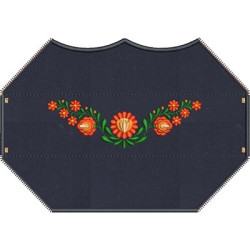 Embroidery Design 3d Embroidered Finish Mask Kalocsai 1
