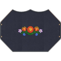 Embroidery Design 3d Embroidered Finish Mask Kalocsai 7