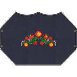 Embroidery Design 3d Embroidered Finish Mask Kalocsai 10