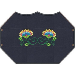 Embroidery Design 3d Embroidered Finish Mask Floral6