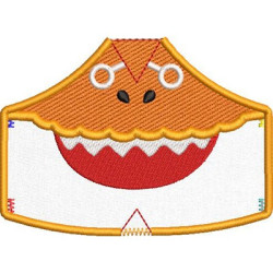 Embroidery Design 6 Masks Of Protection From Xs To Xxl Shark 7