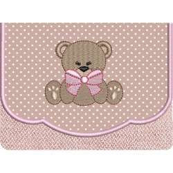 Embroidery Design 3 Bags Mask Holder Bear