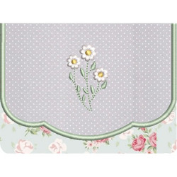 Diseño Para Bordado 3 Bolsas Soporte Máscara Floral 9