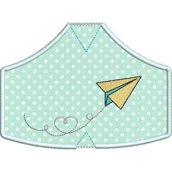 Embroidery Design 7 Paper Aircraft Masks