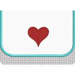 Diseño Para Bordado Bolso Con Corazon