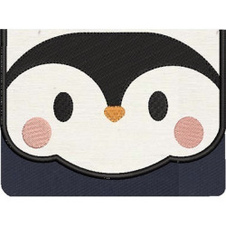 Diseño Para Bordado 1 Bolsa Pingüino