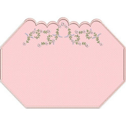 Embroidery Design 3d Floral Mask 20