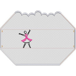 Embroidery Design 3d Mask Pink October