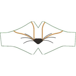 Diseño Para Bordado Paquete De Molde Mascarilla Infantil Zorro