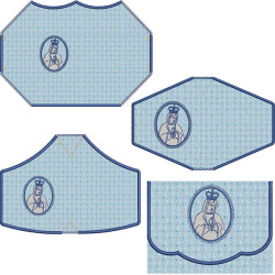 Embroidery Design Kit Bag + 4 Mask Models Our Lady Medal