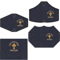 Embroidery Design Kit Bag + 4 Masks Cross