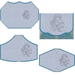 Embroidery Design Kit Bag + 4 Christmas Our Lady