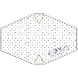 Embroidery Design 2 Masks Adult Size + Bag