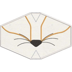 CHILD MASK FOX EMBROIDERED FINISH