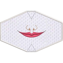 CHILD MASK SMILE EMBROIDERED FINISH