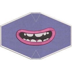 CHILD MASK SMILE EMBROIDERED FINISH