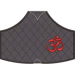 XL ADULT MASK EMBROIDERED FINISH OM