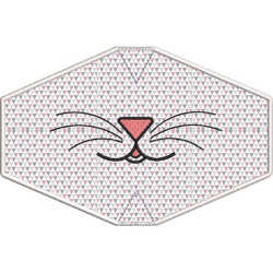 Embroidery Design Adult Mask Embroidered Finish Kitten 3