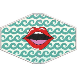 ADULT MASK EMBROIDERED FINISH MOUTH