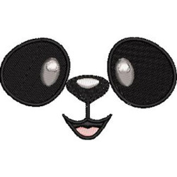 Matriz De Bordado Carinha De  Panda 3
