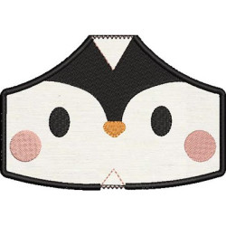 2 CHILDREN'S MASKS PENGUIN WITH EMBROIDERED FINISHES