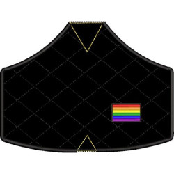 Diseño Para Bordado Mascarilla  Adulto L Anatomica Lgbt