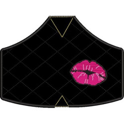 Embroidery Design Mask Adult Size L Anatomic Kiss