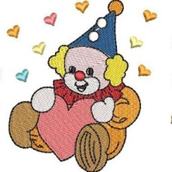 Embroidery Design Little Clown