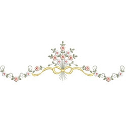 Embroidery Design Floral Of 30 Cm