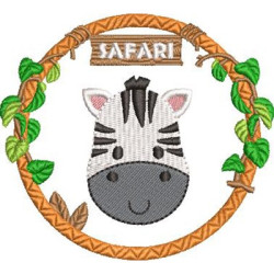 ZEBRA IN THE SAFARI FRAME