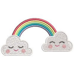 CUTE WITH CLOUDS RAINBOW 1