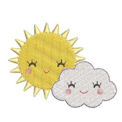 SUN AND HAPPY CLOUDS