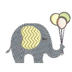 ELEPHANT WITH BALLOONS 4