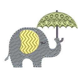 ELEPHANT WITH RAIN GUARD 2