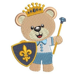 Embroidery Design Prince Bear 2