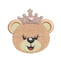 Embroidery Design Princess Bear 3