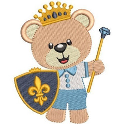 Embroidery Design Prince Bear 5