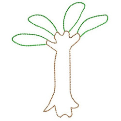 Embroidery Design Contoured Tree 2