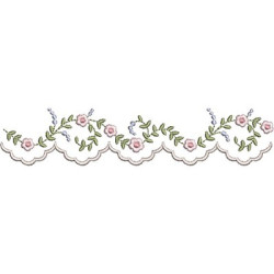 Embroidery Design Edging Cutting Floral 32