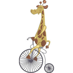 GIRAFA NA BICICLETA