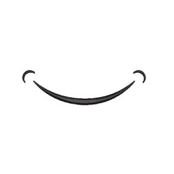 Diseño Para Bordado Sonrisa Simple 2