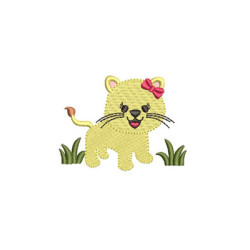 Embroidery Design Lion Female Safari