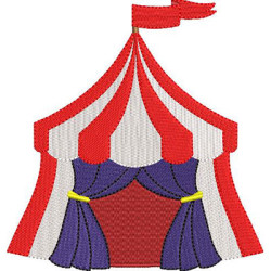 Diseño Para Bordado Tienda De Circo 12 Cm