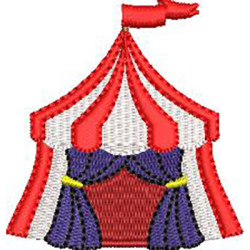 Diseño Para Bordado Tienda De Circo 9 Cm